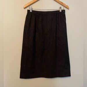 Pendleton Vintage Grey Virgin Wool Skirt Petite